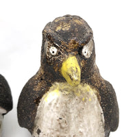 Pair of Large-ish Studio Pottery Penguins Signed KK
