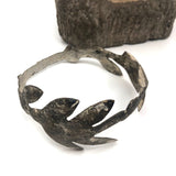 Young Caeser (?) Painted Plaster Bust with Metal Laurel Crown