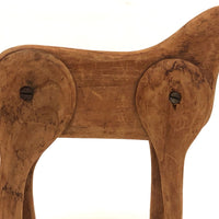 Sweet Old Carved, Jointed Folk Art Horse