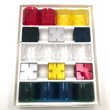 Complete Galt Playplax 1983 Design Toy Set - Squares and Rings