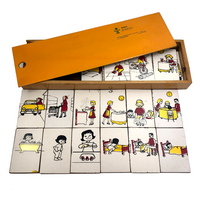 Acrilu Set of Sequential Teaching Puzzles in Great Orange Slide Top Box