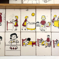 Acrilu Set of Sequential Teaching Puzzles in Great Orange Slide Top Box