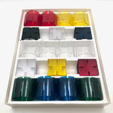 Complete Galt Playplax 1983 Design Toy Set - Squares and Rings