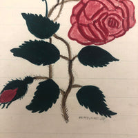 Pink Roses Antique Watercolor #3