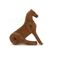 Sweet Old Carved, Jointed Folk Art Horse