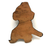 Super Folky Wooden Cutout Black Dog