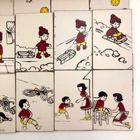 Acrilu Set of Sequential Teaching Puzzles in Great Orange Slide Top Box