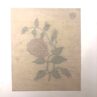 Pink Roses Antique Watercolor #3