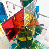 Complete Galt Playplax 1983 Design Toy Set - Squares and Rings