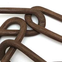 18 Inch Carved Walnut Whimsy Chain