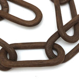 18 Inch Carved Walnut Whimsy Chain