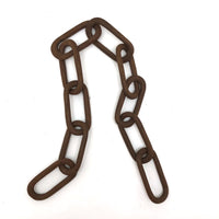 18 Inch Carved Walnut Whimsy Chain