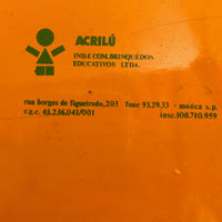 Acrilu Set of Sequential Teaching Puzzles in Great Orange Slide Top Box