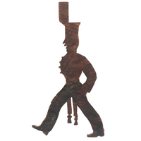 Proud Old Wooden Cutout Cadet