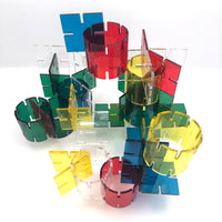 Complete Galt Playplax 1983 Design Toy Set - Squares and Rings