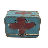 1930s Ford Bulb and Fuse Kit Tin Turned First Aid Box