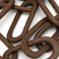18 Inch Carved Walnut Whimsy Chain