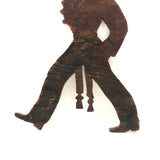 Proud Old Wooden Cutout Cadet