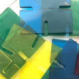 Complete Galt Playplax 1983 Design Toy Set - Squares and Rings