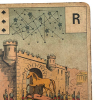 Pair of c. 1890 Grand Jeu de Mlle Le Normand Tarot Cards - Sold Individually