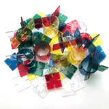 Complete Galt Playplax 1983 Design Toy Set - Squares and Rings