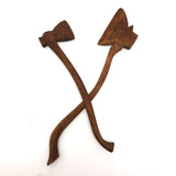 Pair of Small Carved Axes