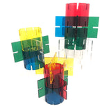 Complete Galt Playplax 1983 Design Toy Set - Squares and Rings