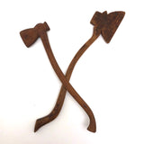 Pair of Small Carved Axes