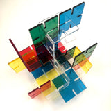 Complete Galt Playplax 1983 Design Toy Set - Squares and Rings