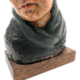 Robert Lohman Ceramic Sculpture Bust of Native American Woman