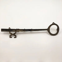 Brass Key-Shaped Wall Mounted Key Holder