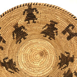 Antique Papago / Pima Figurative Basket with Women and Dogs