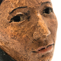Robert Lohman Ceramic Sculpture Bust of Native American Woman