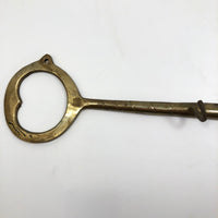 Brass Key-Shaped Wall Mounted Key Holder