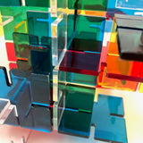 Complete Galt Playplax 1983 Design Toy Set - Squares and Rings