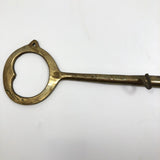 Brass Key-Shaped Wall Mounted Key Holder