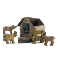 Fabulous Very Old Noah's Ark with Six Wonderful Creatures