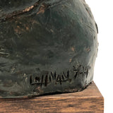 Robert Lohman Ceramic Sculpture Bust of Native American Woman