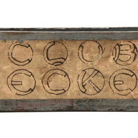Fabulous Old Handmade "Club Checkers" Box, with Checkers