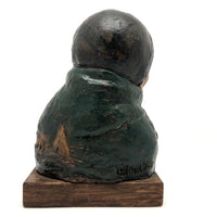 Robert Lohman Ceramic Sculpture Bust of Native American Woman