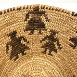 Antique Papago / Pima Figurative Basket with Women and Dogs