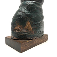 Robert Lohman Ceramic Sculpture Bust of Native American Woman