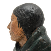 Robert Lohman Ceramic Sculpture Bust of Native American Woman