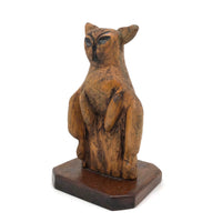 Possessed Looking Carved Kangaroo!