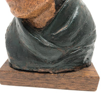 Robert Lohman Ceramic Sculpture Bust of Native American Woman