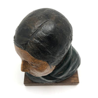 Robert Lohman Ceramic Sculpture Bust of Native American Woman