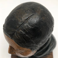 Robert Lohman Ceramic Sculpture Bust of Native American Woman