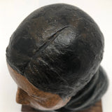 Robert Lohman Ceramic Sculpture Bust of Native American Woman