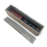 Fabulous Old Handmade "Club Checkers" Box, with Checkers