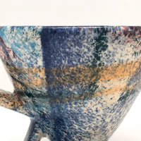 Fun 1980s Memphis Style Studio Pottery Mug